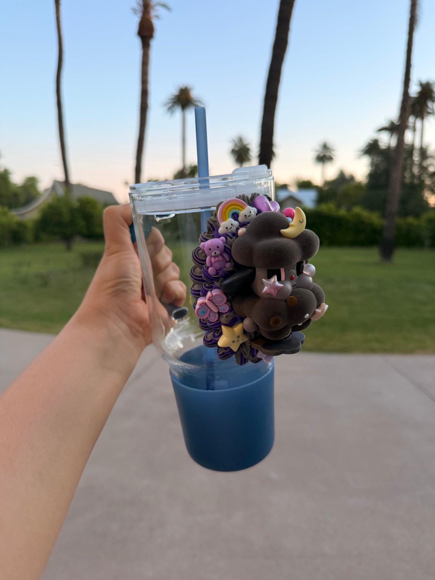 Cry Baby Moonlight Dream Tumbler – Handmade Decoden Collectible