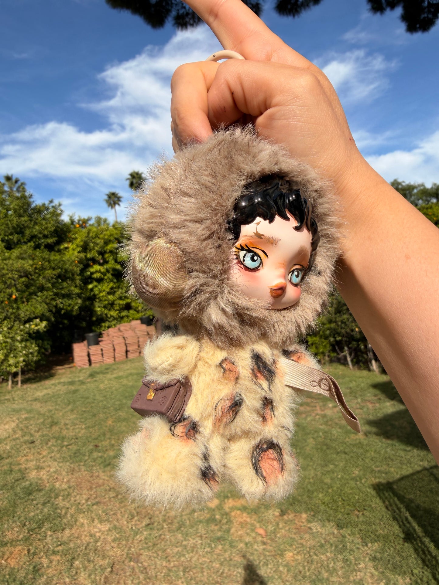Leopard Furry Doll Keychain SP