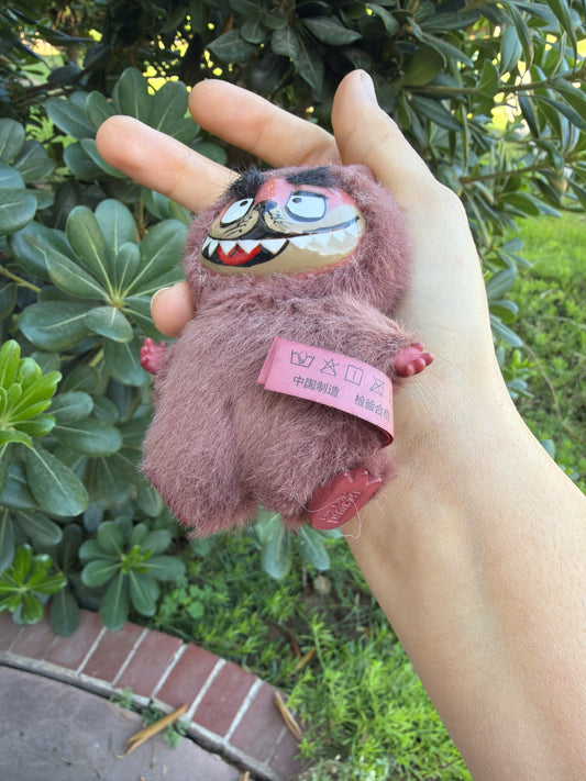 Hand Painted La charm Tasmanian DevilPlush Keychain