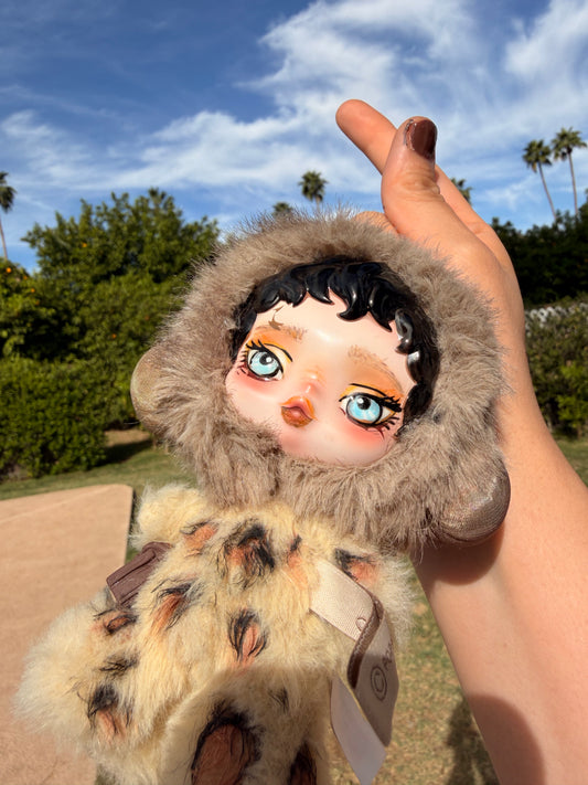 Leopard Furry Doll Keychain SP