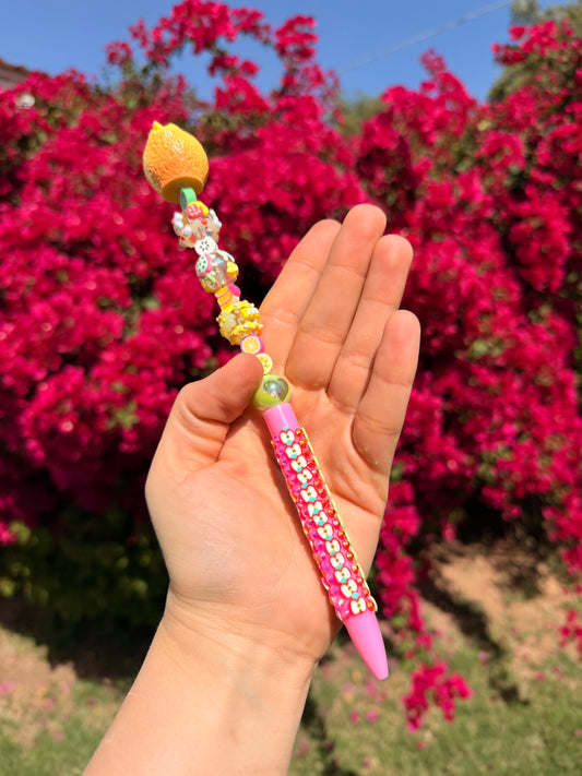 Fruit beaded Fancy Pen