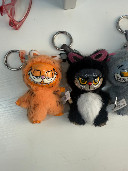 Hand Painted La charm bubu Lucifer The Cat Plush Keychain