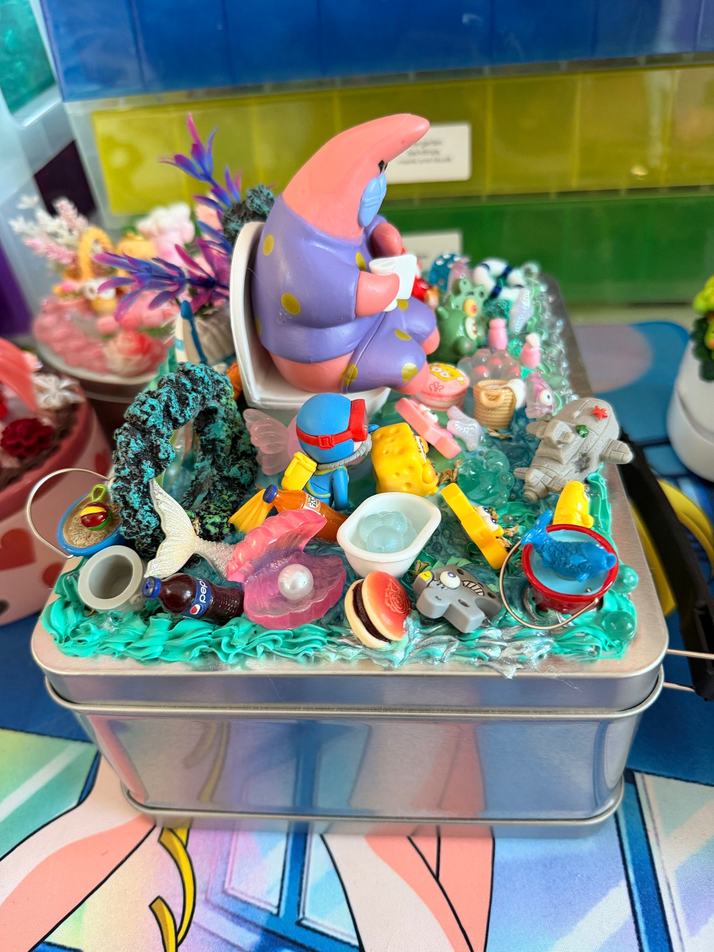 🌊💖 Decoden Storage Box – Ocean Cartoon Edition 💖🌊