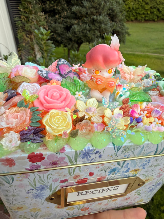 🌿💖 D boy Garden Decoden Recipe Box – Handmade Collectible 💖🌿