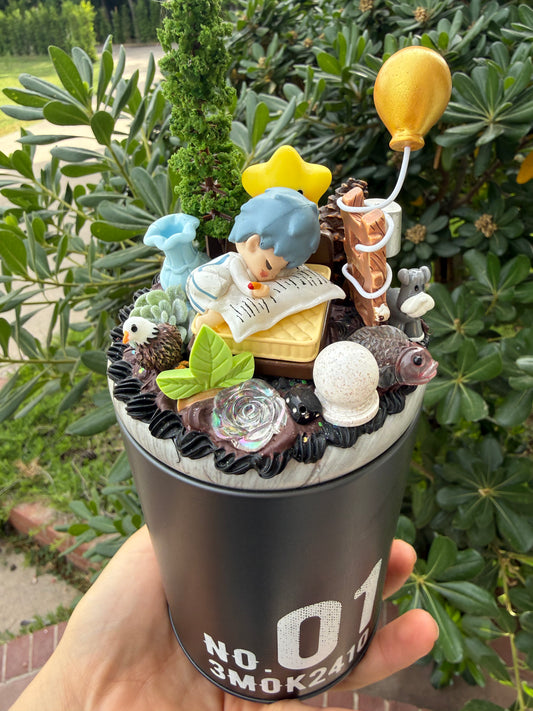 🌲✨ Woodland Story Decoden Container – Handmade Collectible ✨🌲
