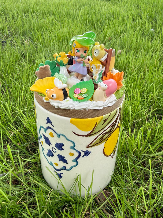 🌙💛 Moonlight Dream Decoden Container – Handmade Collectible 💛🌙