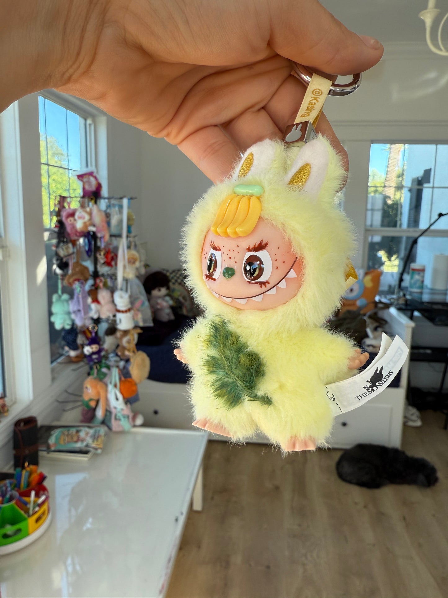Hand Painted La charm bubu Banana Plush Keychain