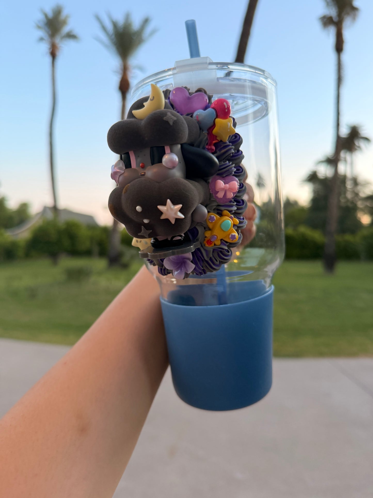 Cry Baby Moonlight Dream Tumbler – Handmade Decoden Collectible