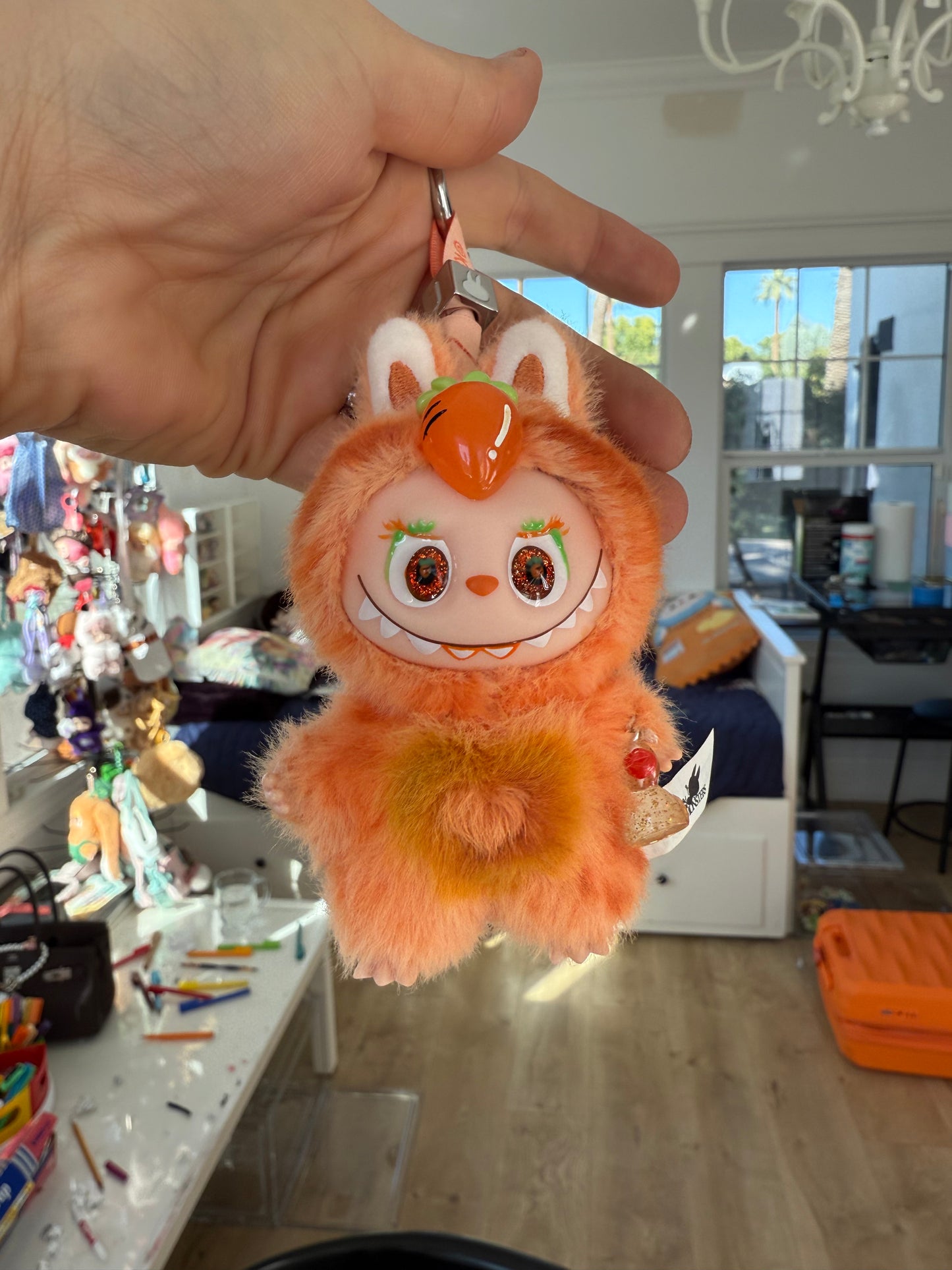 Carrot La Charm Bubu plush pendant