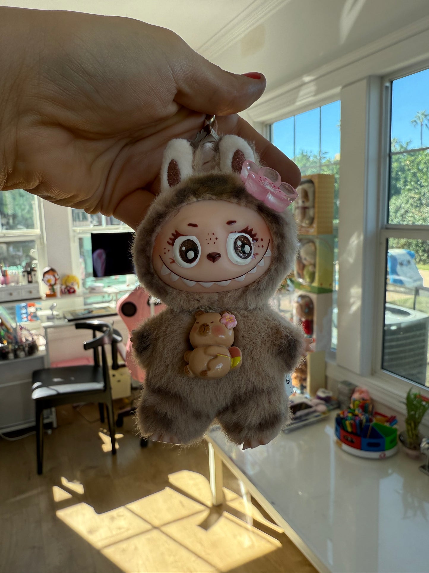 Capybara Plush Keychain
