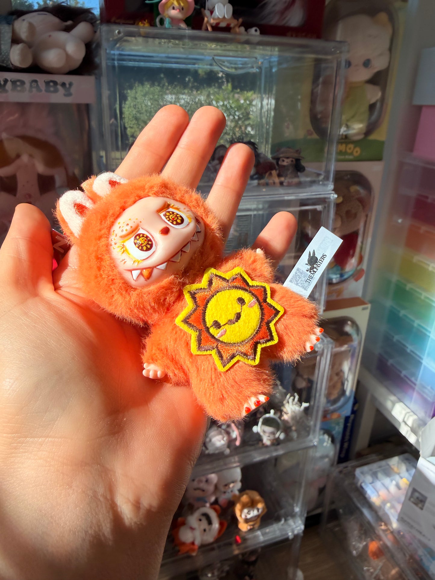 Hand Painted La charm bubu Sun Plush Keychain