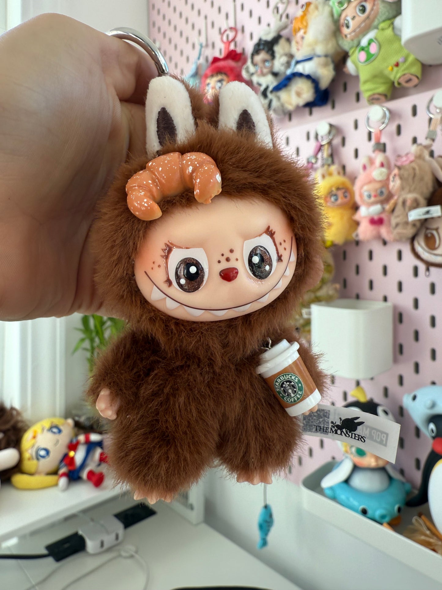 Coffee Lover Plush Keychain