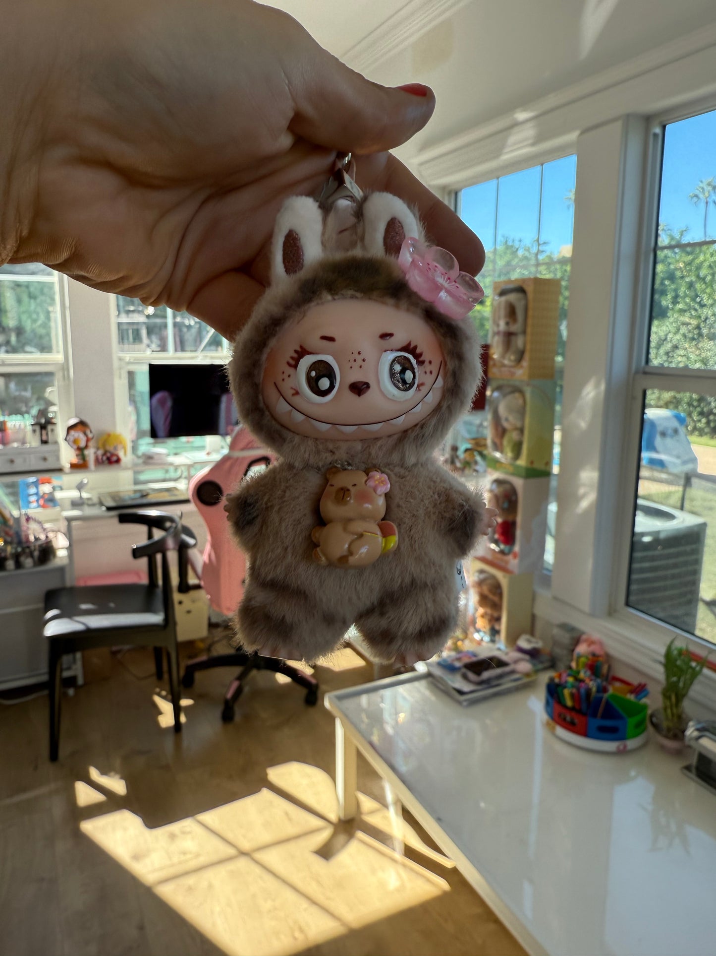 Capybara Plush Keychain