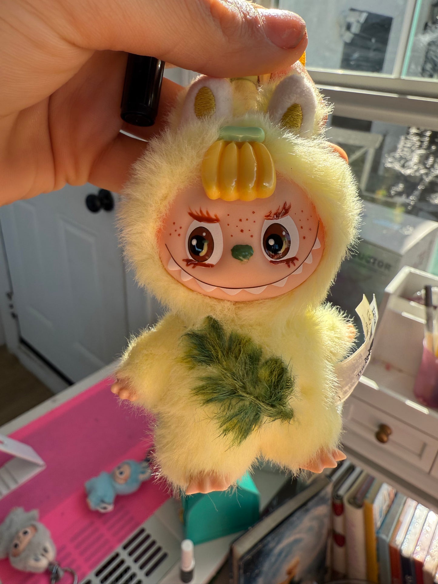 Hand Painted La charm bubu Banana Plush Keychain