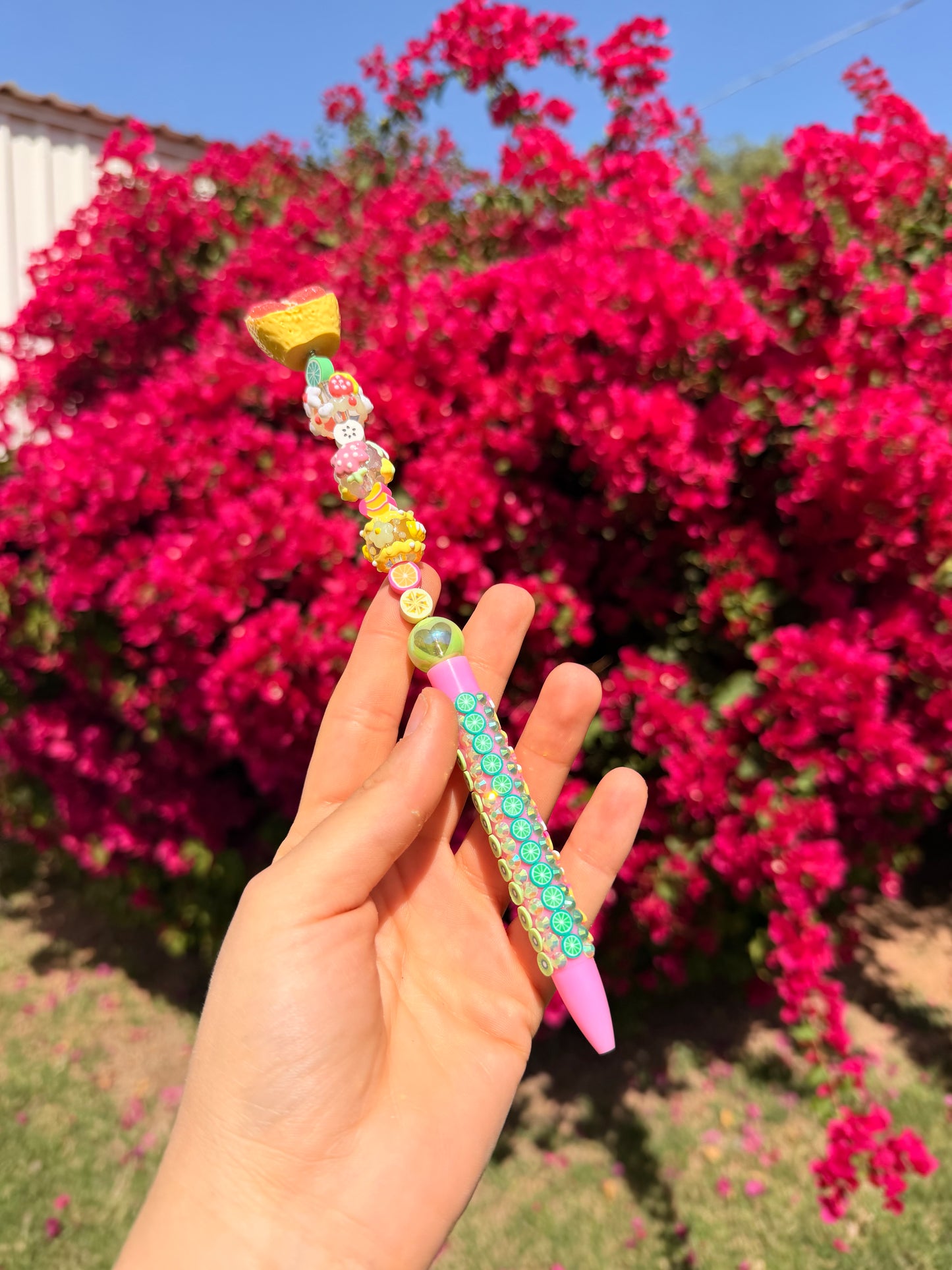 Fruit beaded Fancy Pen