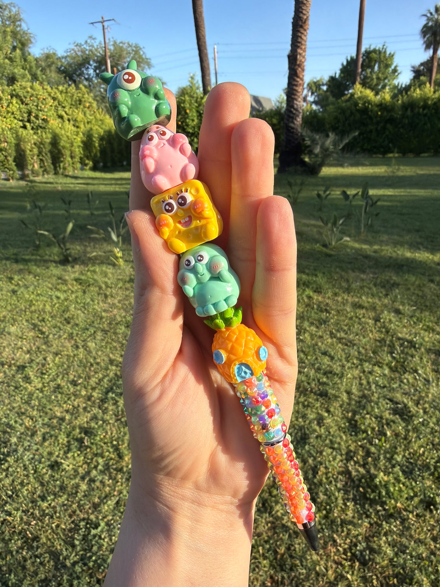 Hand Crafted Beaded Pen Sponge
