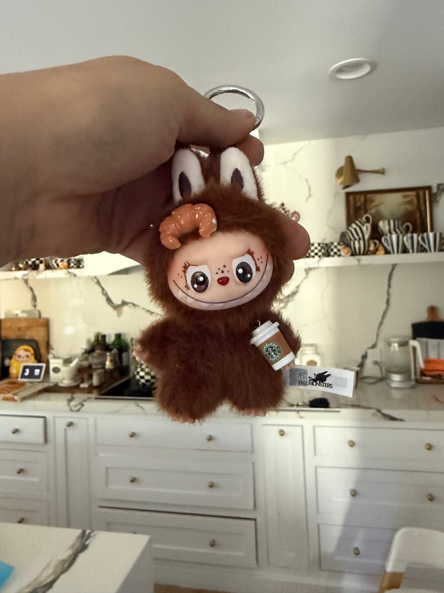 Coffee Lover Plush Keychain