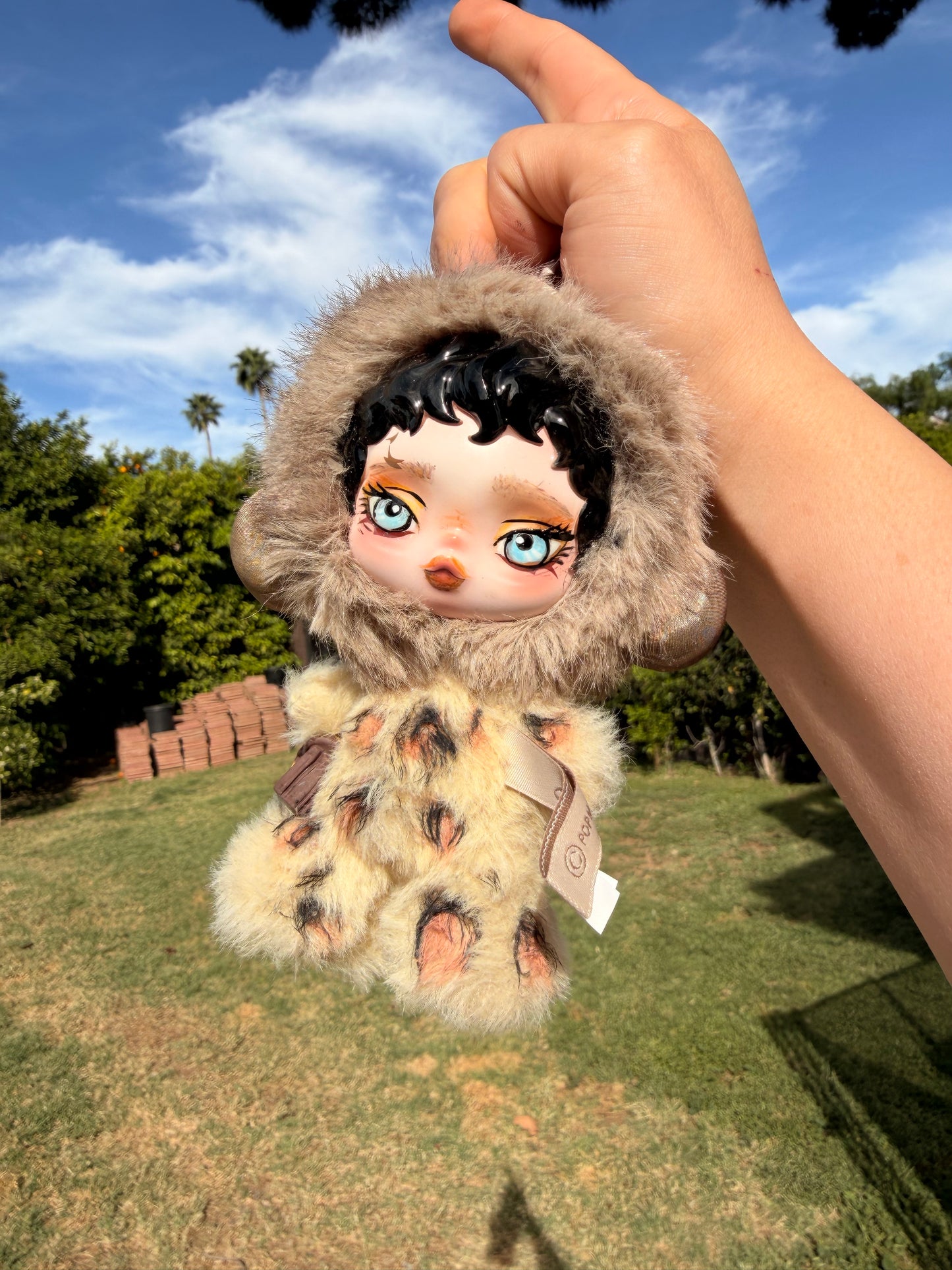 Leopard Furry Doll Keychain SP