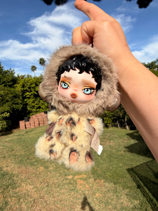 Leopard Furry Doll Keychain SP