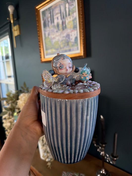 Celestial Dream Butterfly Decoden Mug – Handcrafted Fantasy Art Cup
