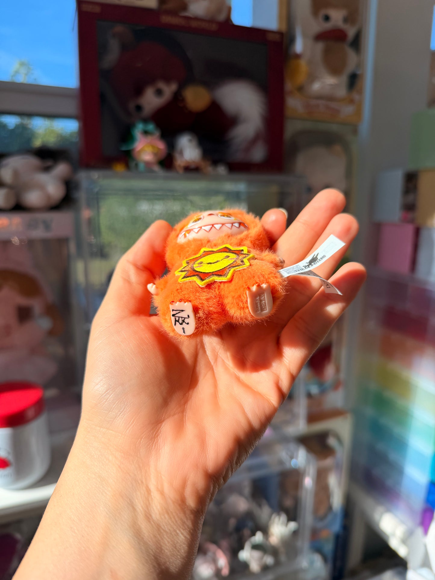 Hand Painted La charm bubu Sun Plush Keychain