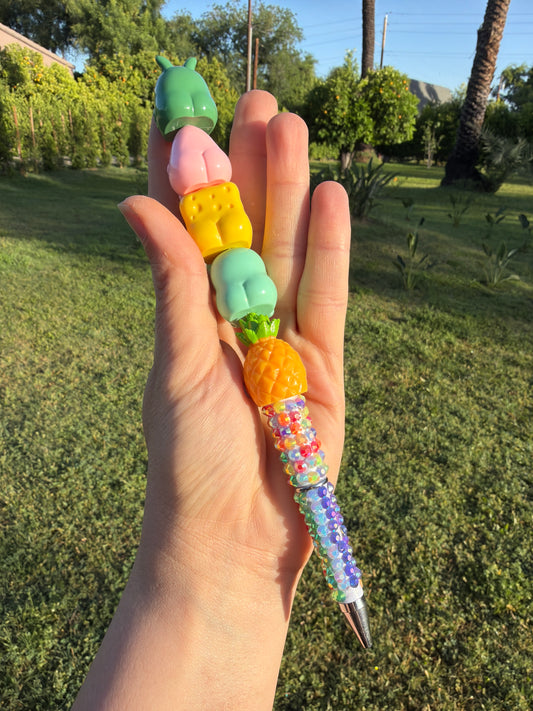 Hand Crafted Beaded Pen Sponge