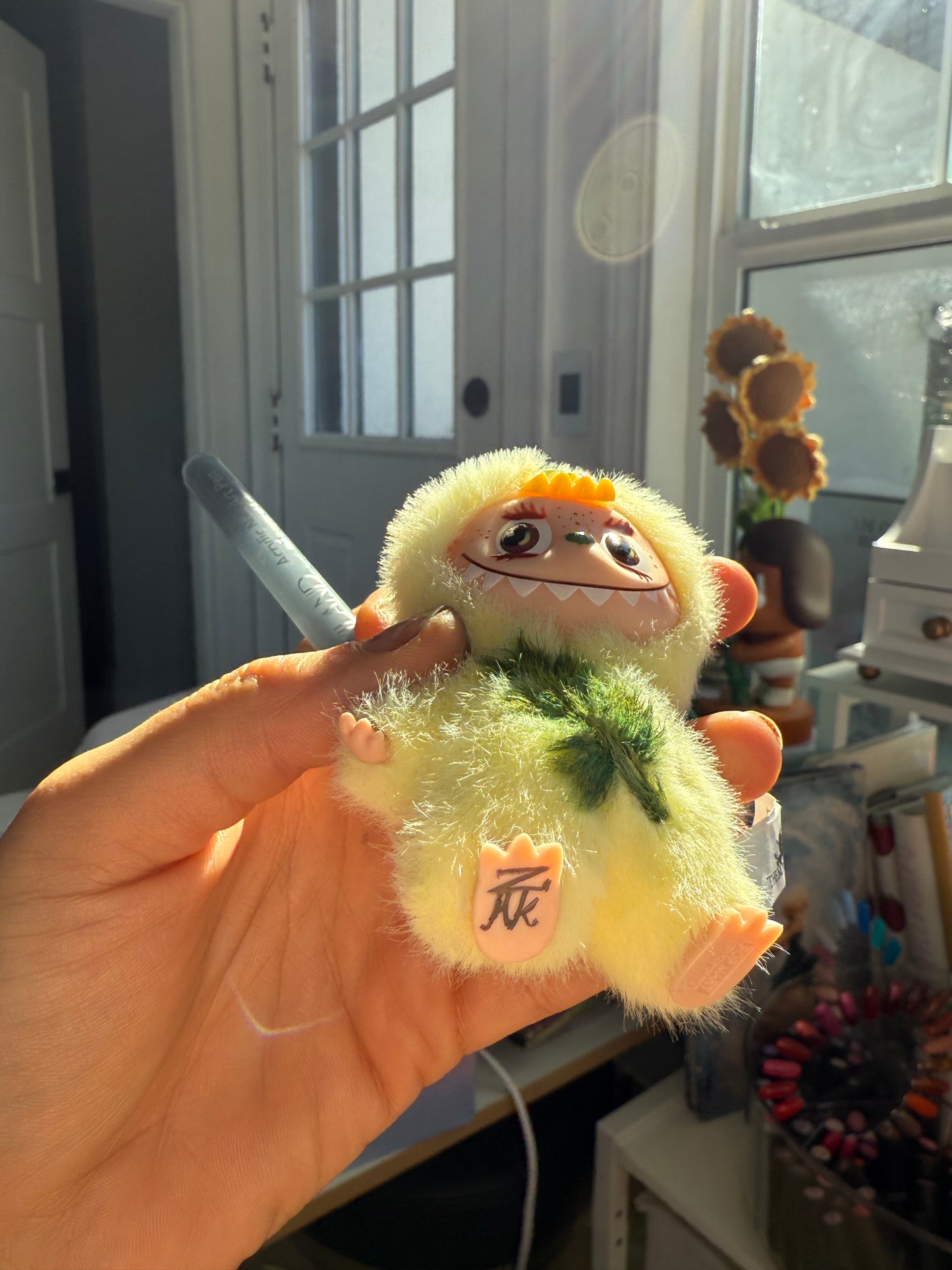 Hand Painted La charm bubu Banana Plush Keychain