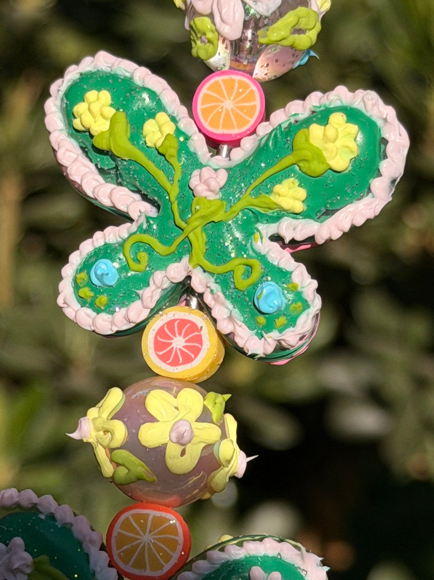La Charm BuBu Hand Painted Beads Handcrafted Decoden