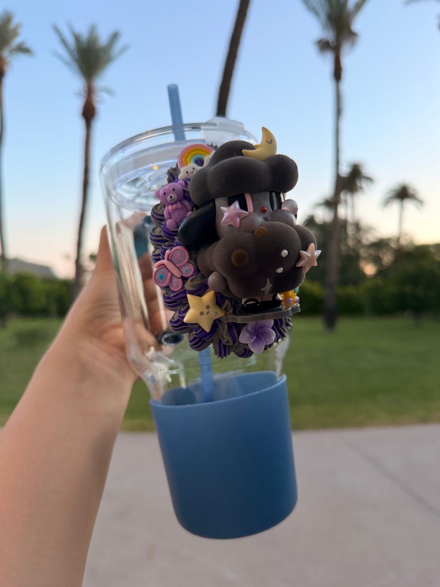 Cry Baby Moonlight Dream Tumbler – Handmade Decoden Collectible