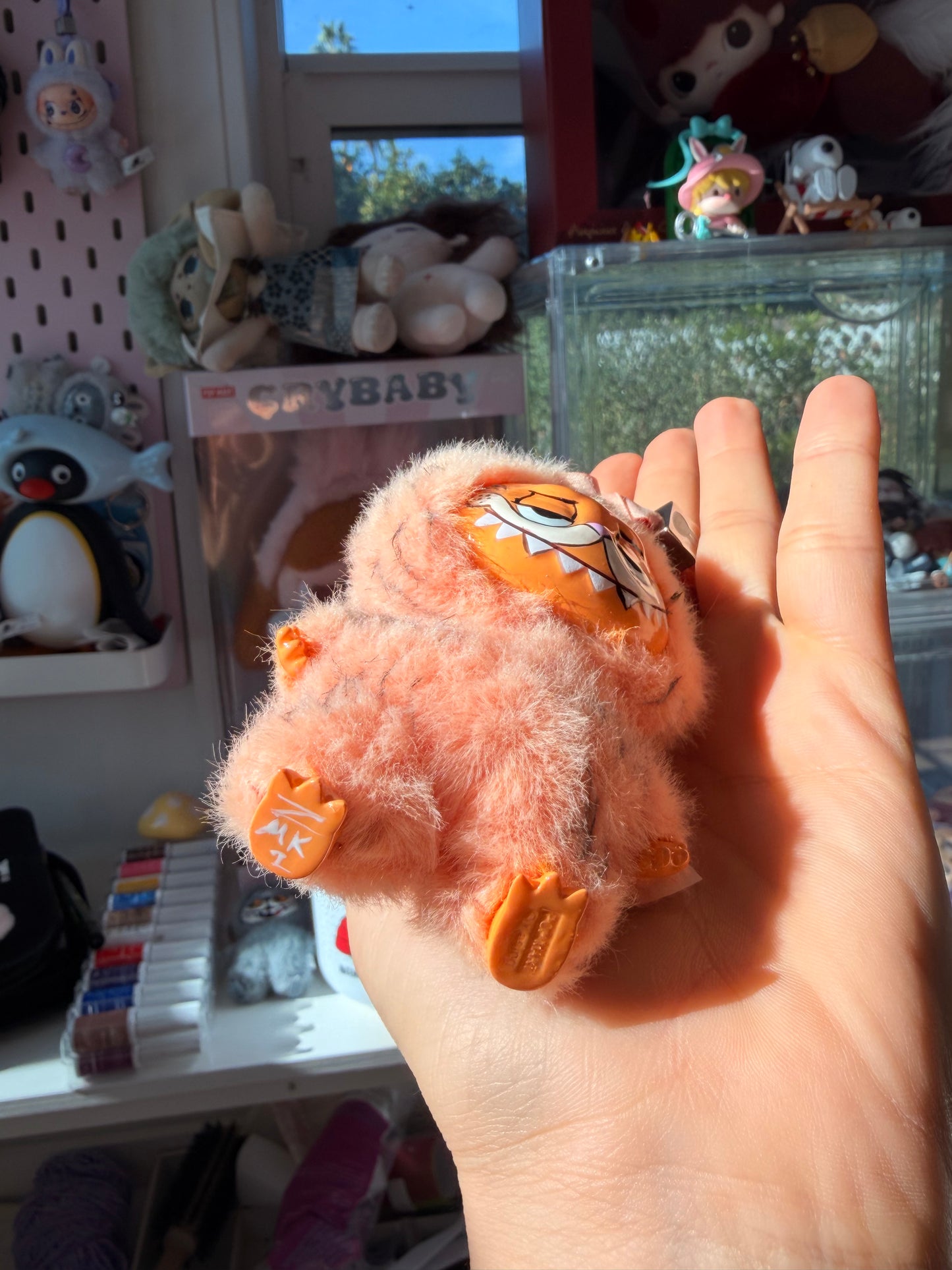 Hand Painted La charm bubu Garfield Plush Keychain