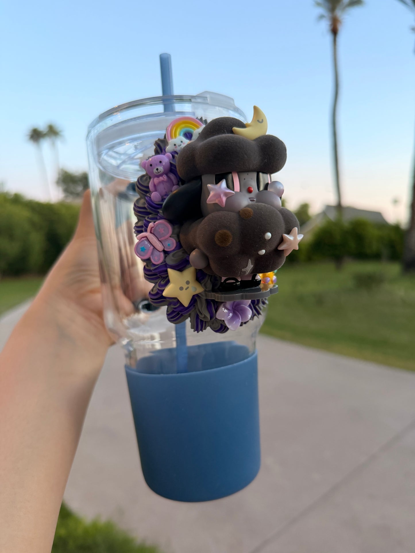 Cry Baby Moonlight Dream Tumbler – Handmade Decoden Collectible