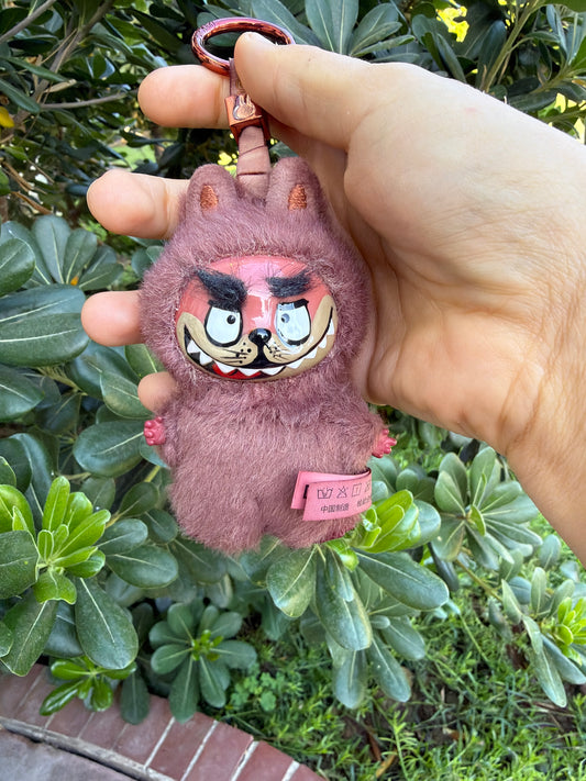 Hand Painted La charm Tasmanian DevilPlush Keychain