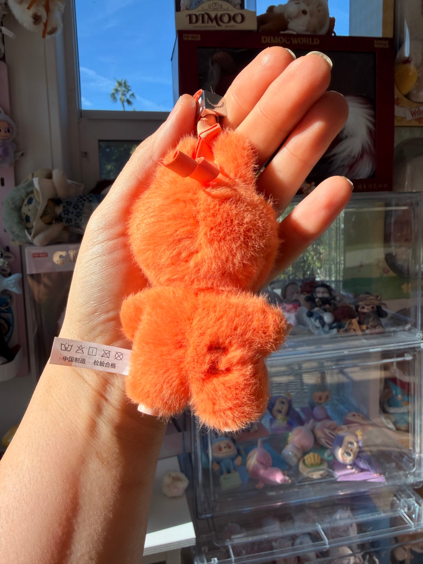 Hand Painted La charm bubu Sun Plush Keychain