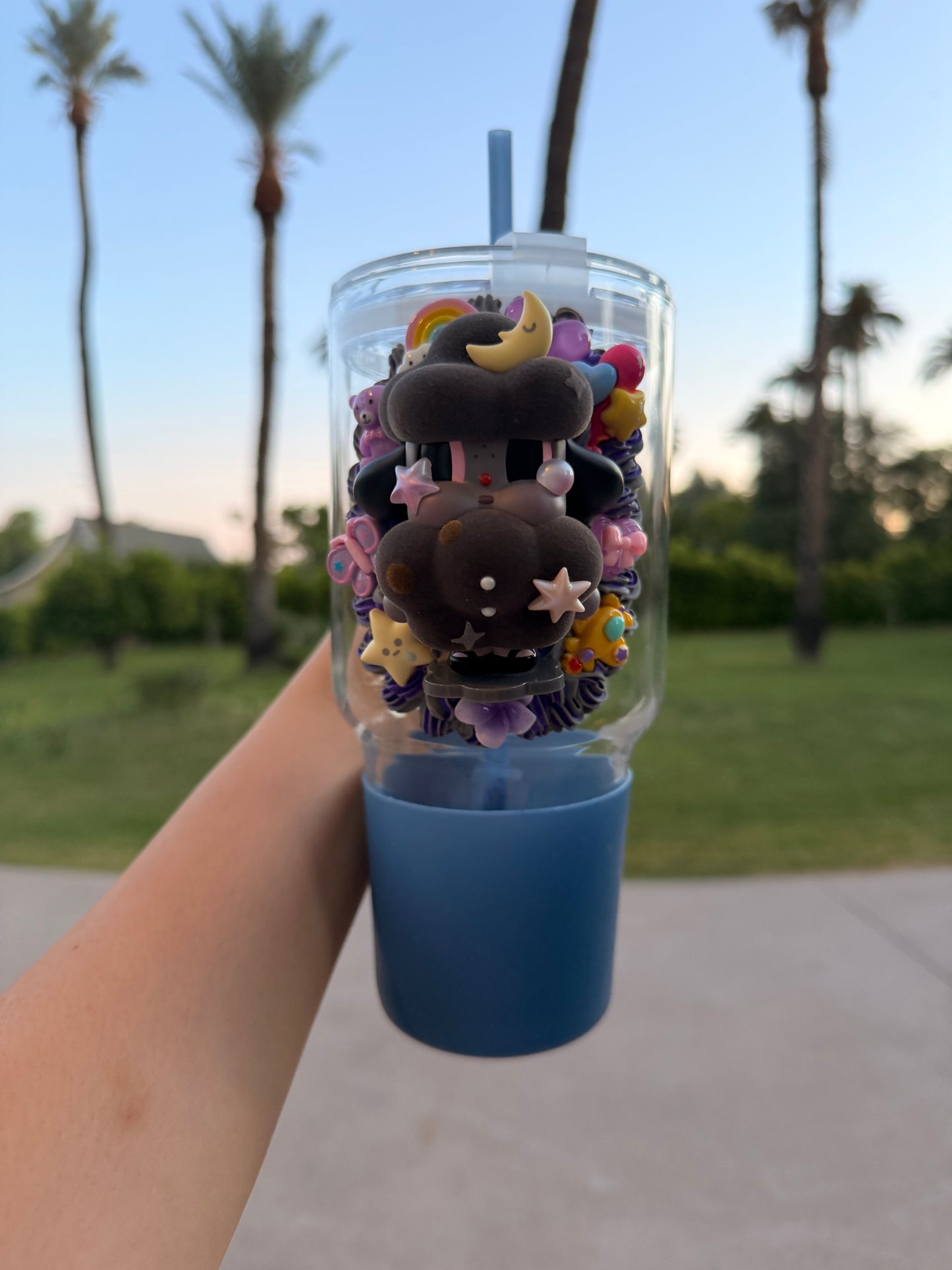 Cry Baby Moonlight Dream Tumbler – Handmade Decoden Collectible