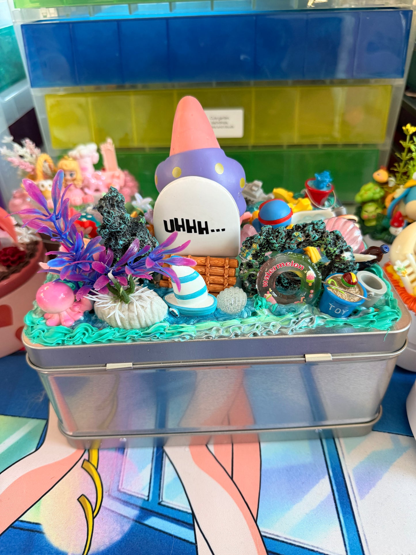 🌊💖 Decoden Storage Box – Ocean Cartoon Edition 💖🌊