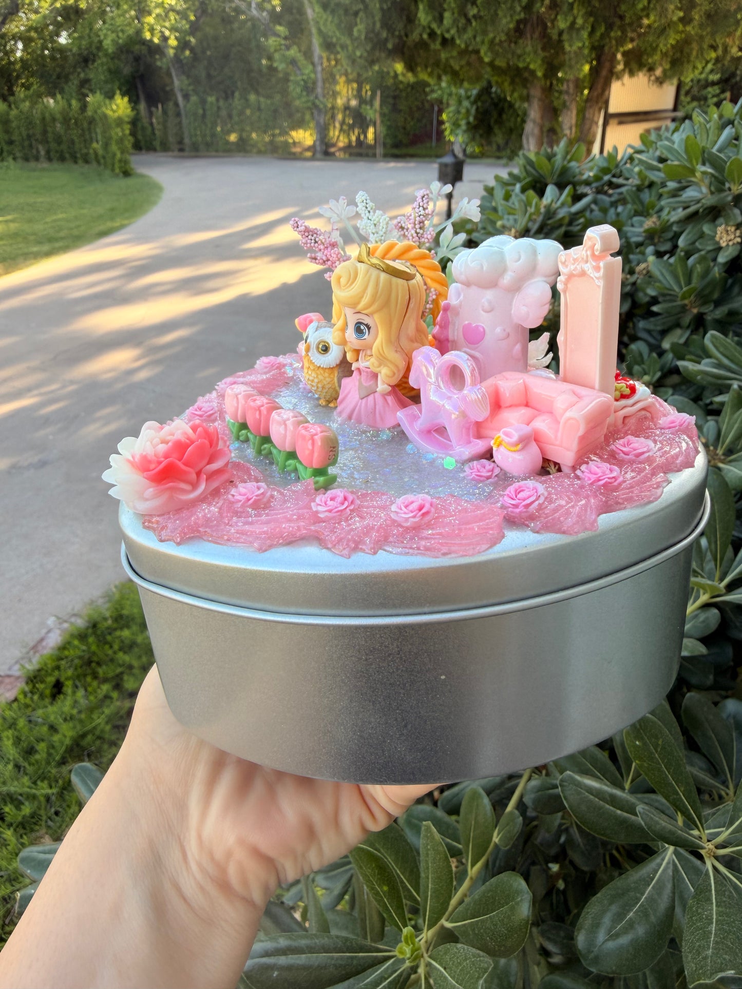 🌸💖 Decoden Storage Box & Phone Stand – Princess Garden Edition 💖🌸