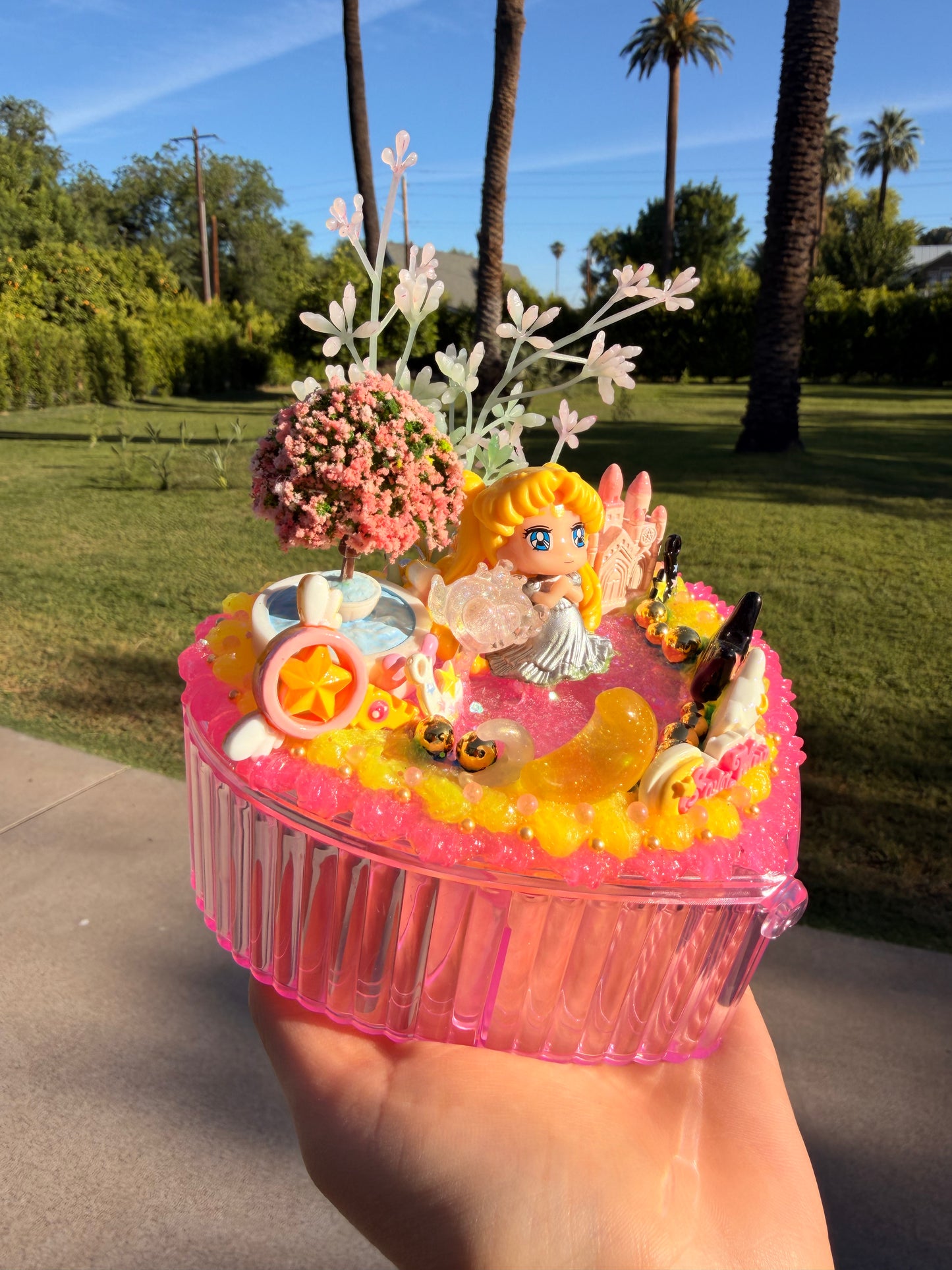 🌙💖 Decoden Storage Box & Phone Stand – Magical Princess Edition 💖🌙