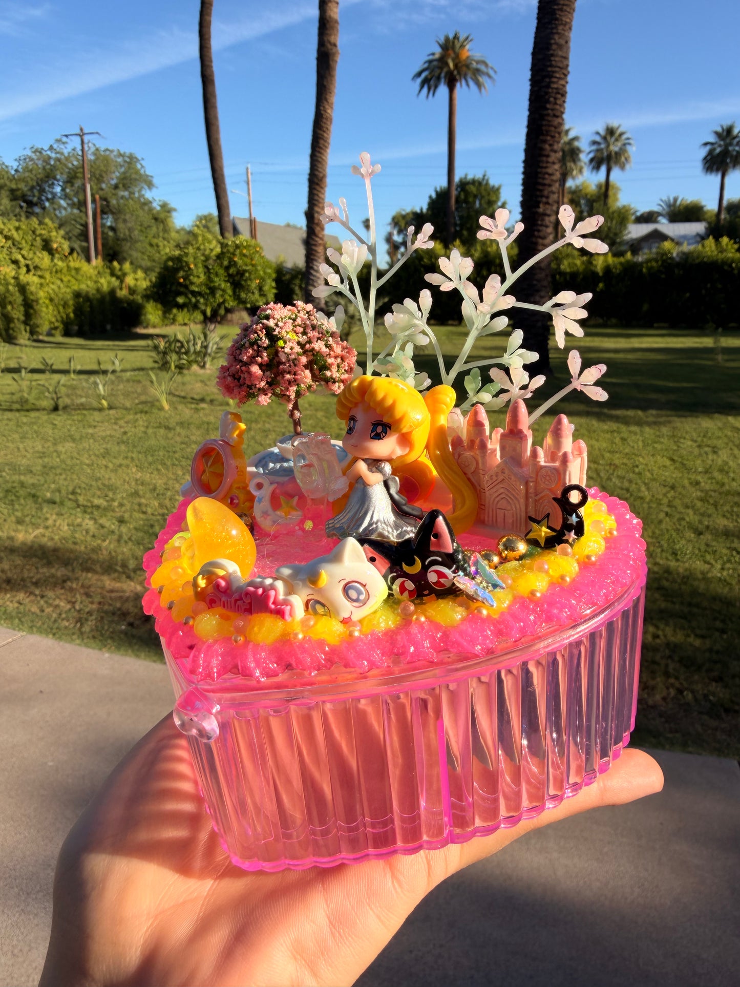 🌙💖 Decoden Storage Box & Phone Stand – Magical Princess Edition 💖🌙