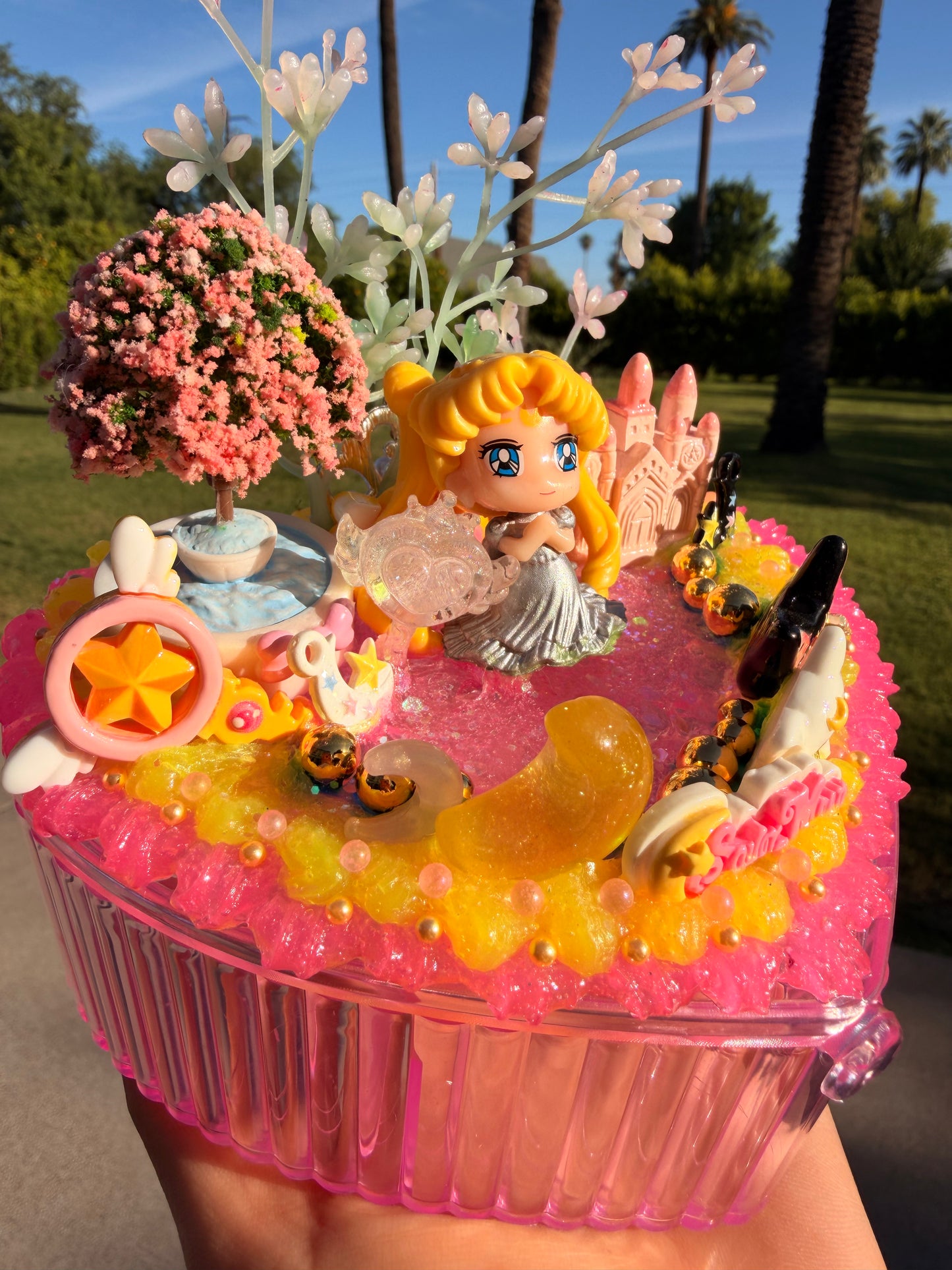 🌙💖 Decoden Storage Box & Phone Stand – Magical Princess Edition 💖🌙