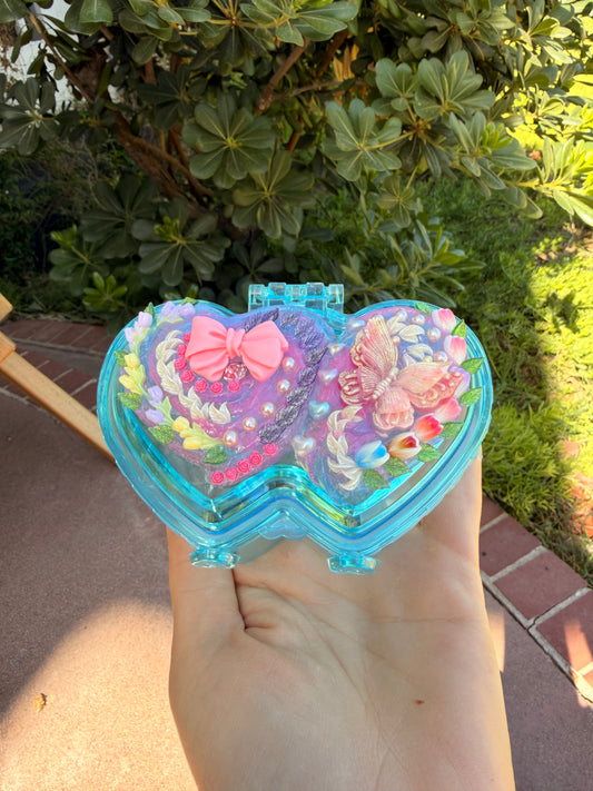 🌿💖 Butterfly Garden Decoden Jewelry Box – Handmade Collectible 💖🌿