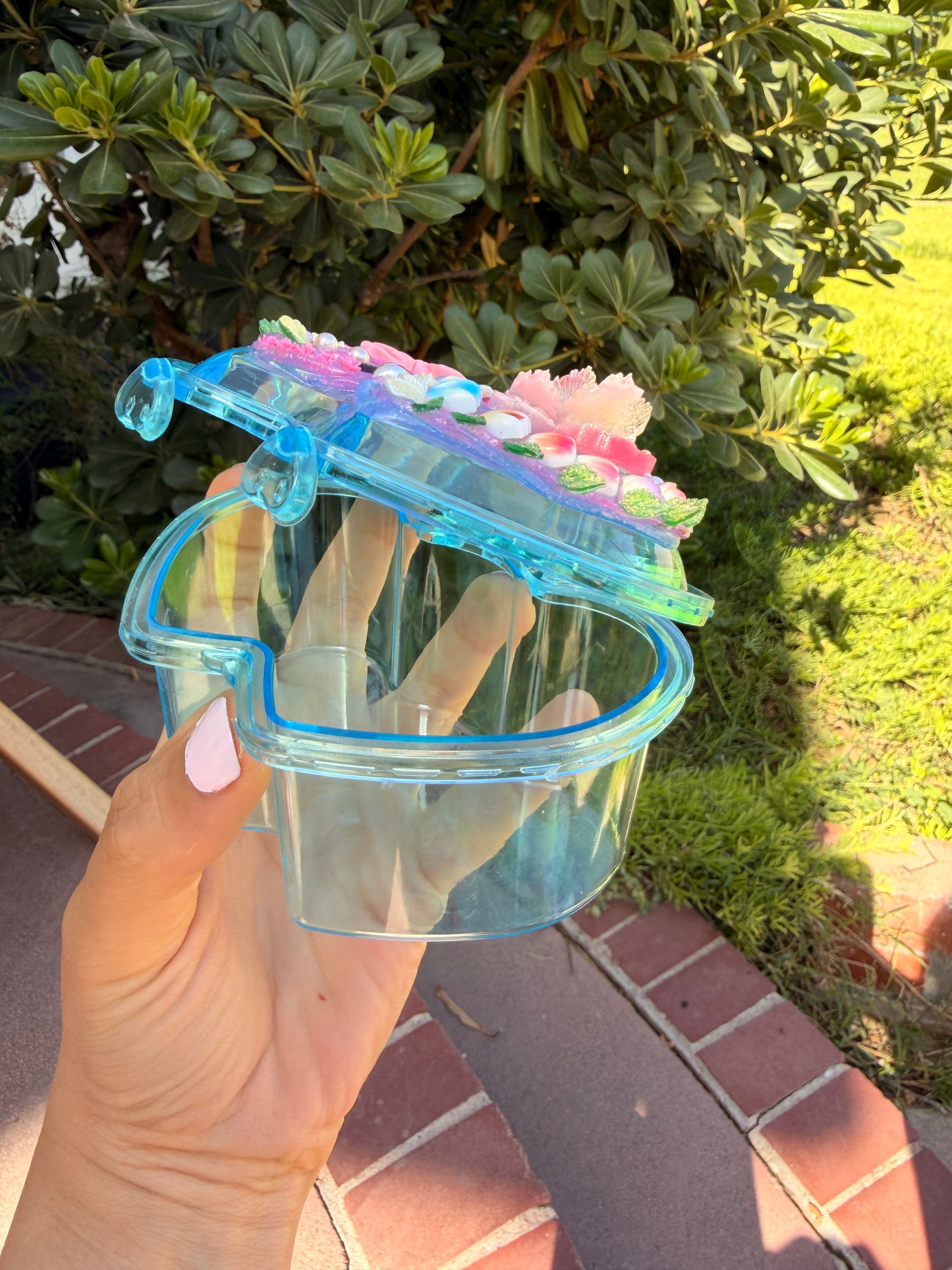 🌿💖 Butterfly Garden Decoden Jewelry Box – Handmade Collectible 💖🌿