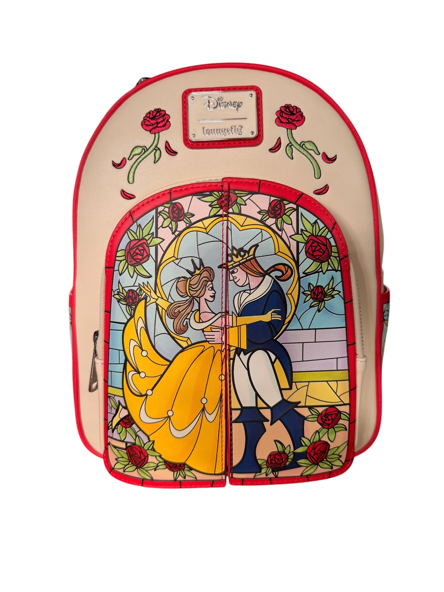 Loungefly beauty and the beast door backpack