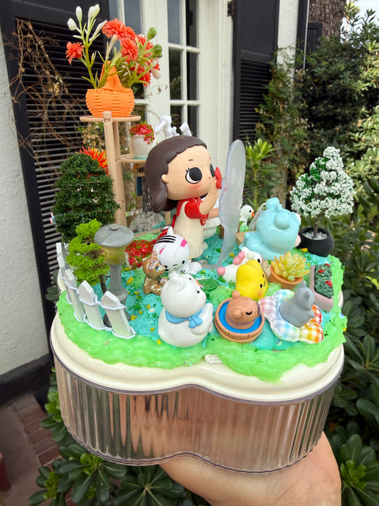 🌿💖 Whimsical Garden Decoden Jewelry Box – Handmade Collectible 💖🌿