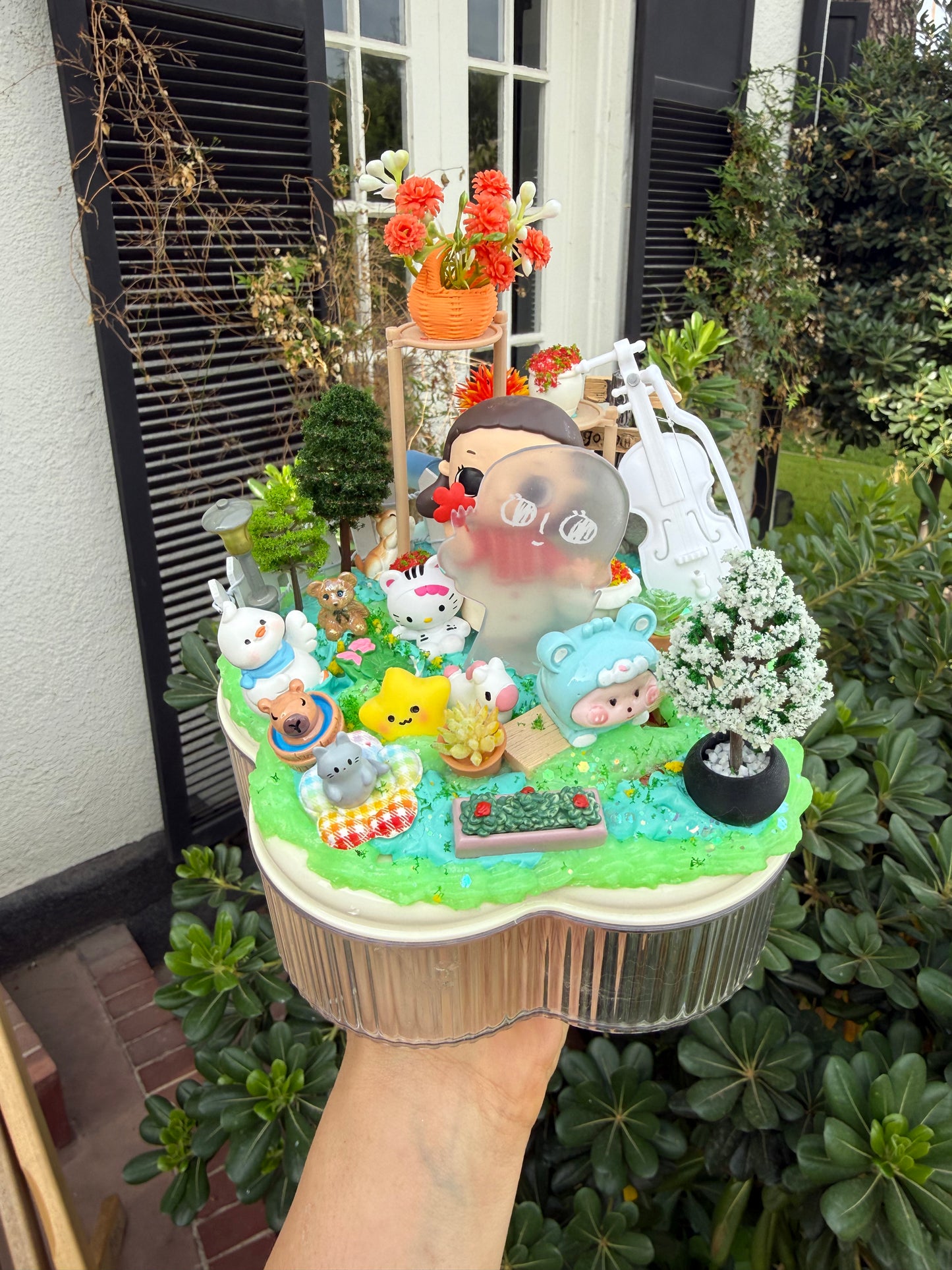 🌿💖 Whimsical Garden Decoden Jewelry Box – Handmade Collectible 💖🌿