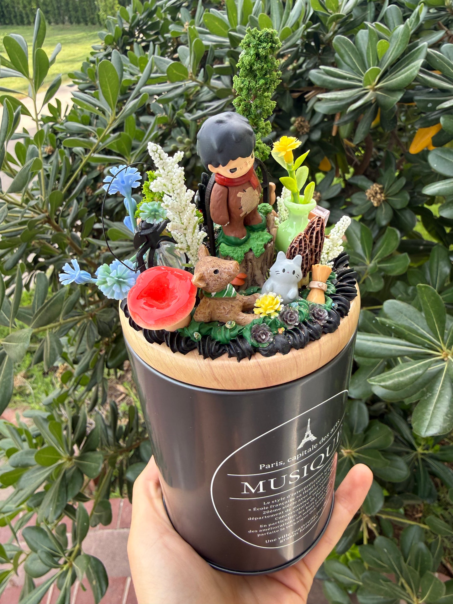 🌲✨ Woodland Story Decoden Container – Handmade Collectible ✨🌲