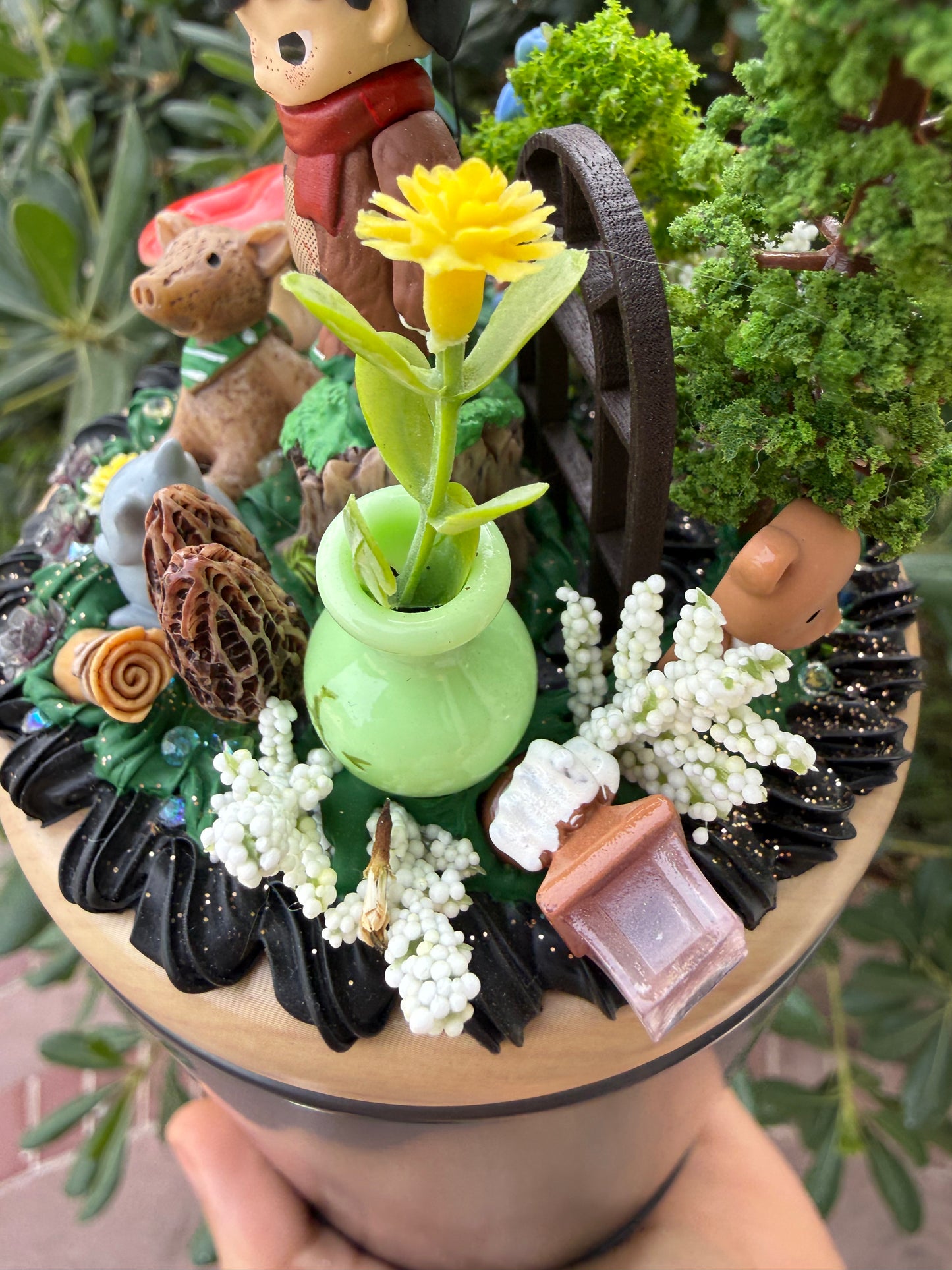 🌲✨ Woodland Story Decoden Container – Handmade Collectible ✨🌲