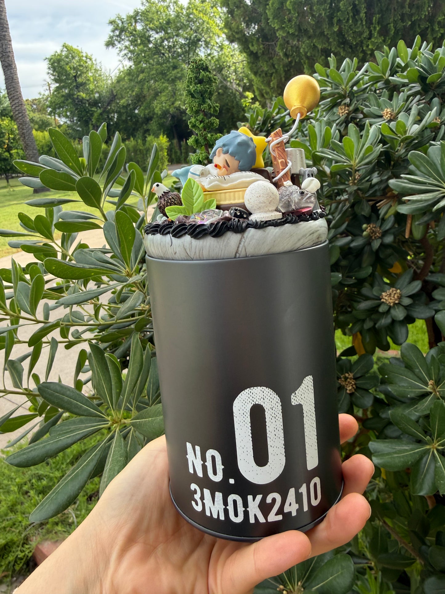 🌲✨ Woodland Story Decoden Container – Handmade Collectible ✨🌲