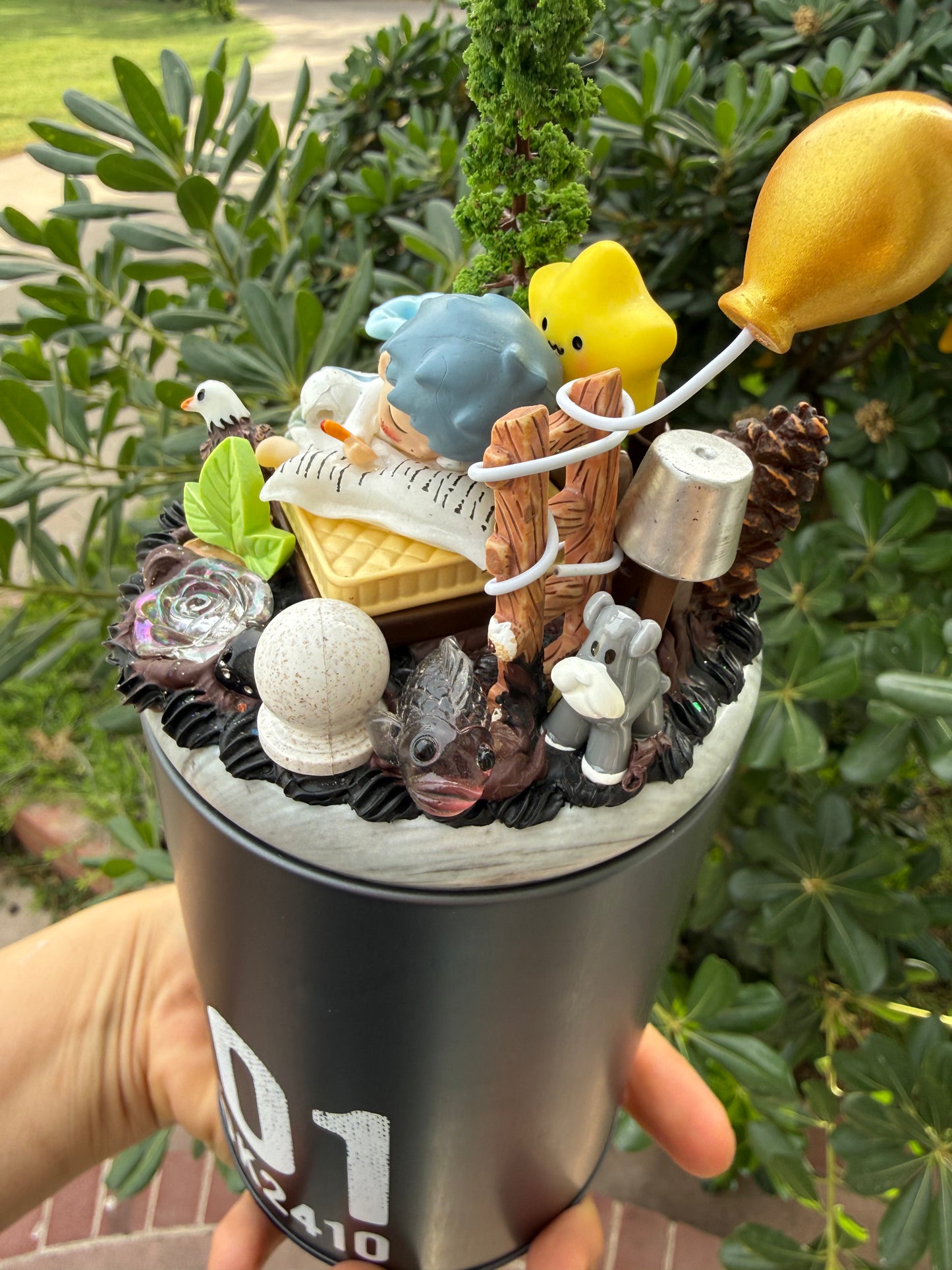 🌲✨ Woodland Story Decoden Container – Handmade Collectible ✨🌲