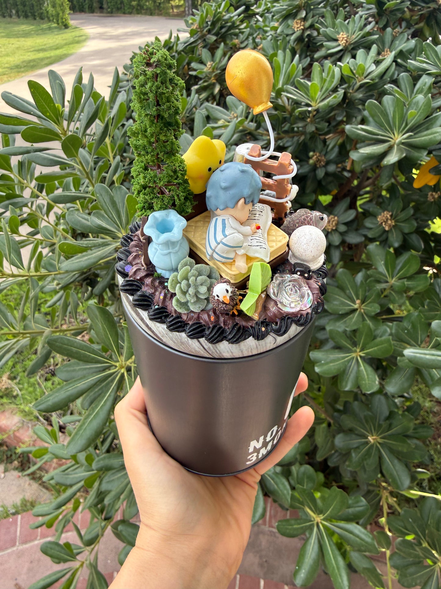 🌲✨ Woodland Story Decoden Container – Handmade Collectible ✨🌲