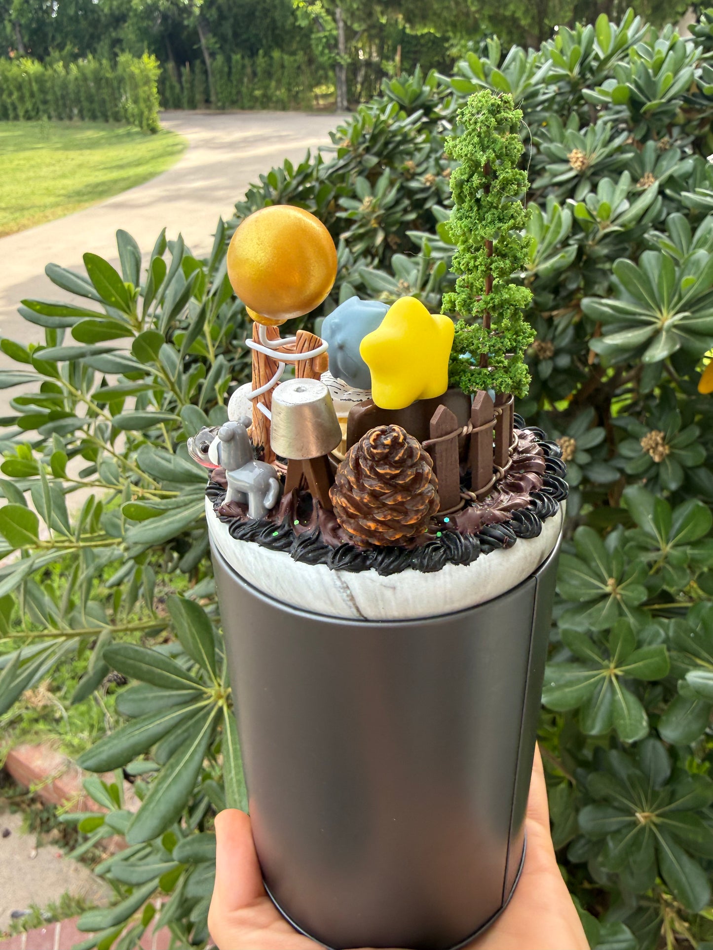 🌲✨ Woodland Story Decoden Container – Handmade Collectible ✨🌲